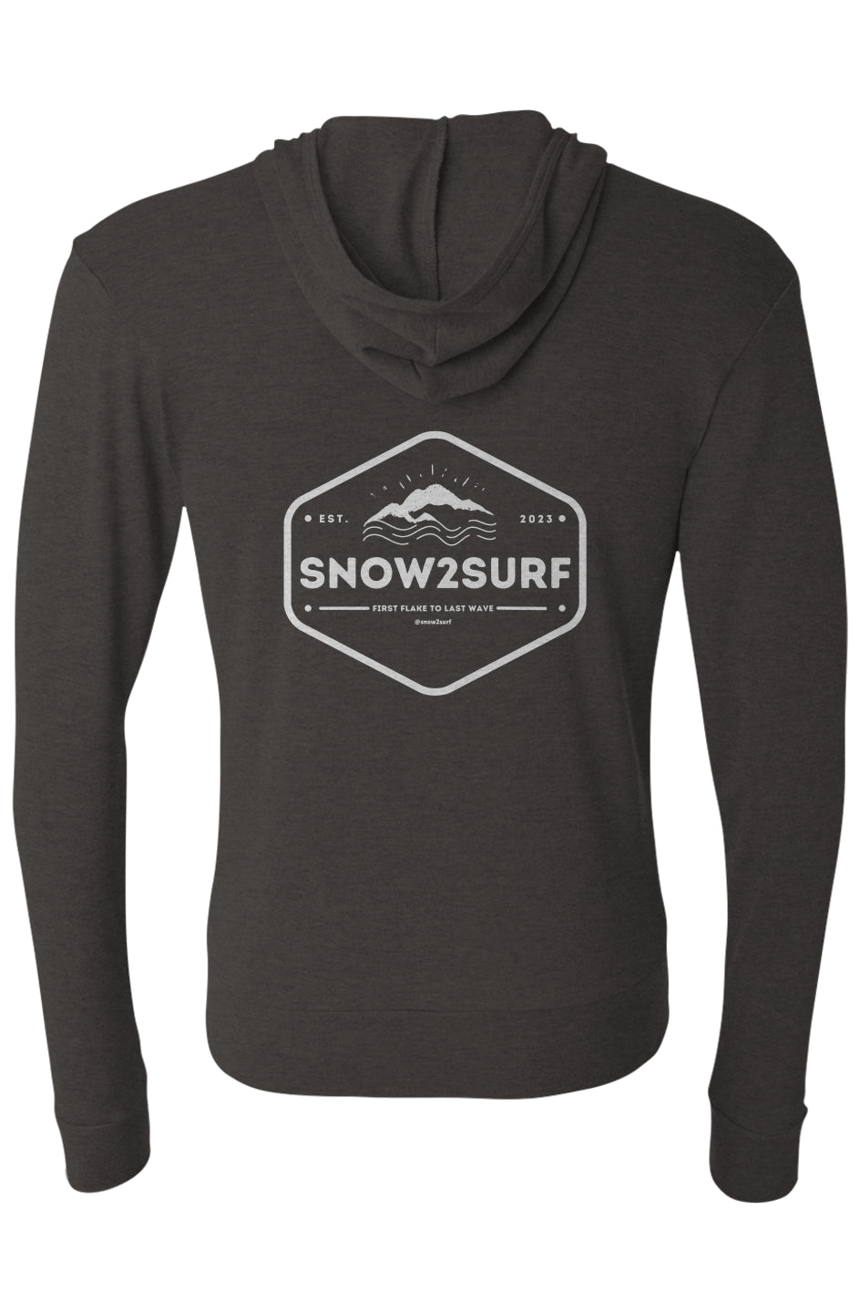 Triblend Full-Zip Lightweight Hoodie