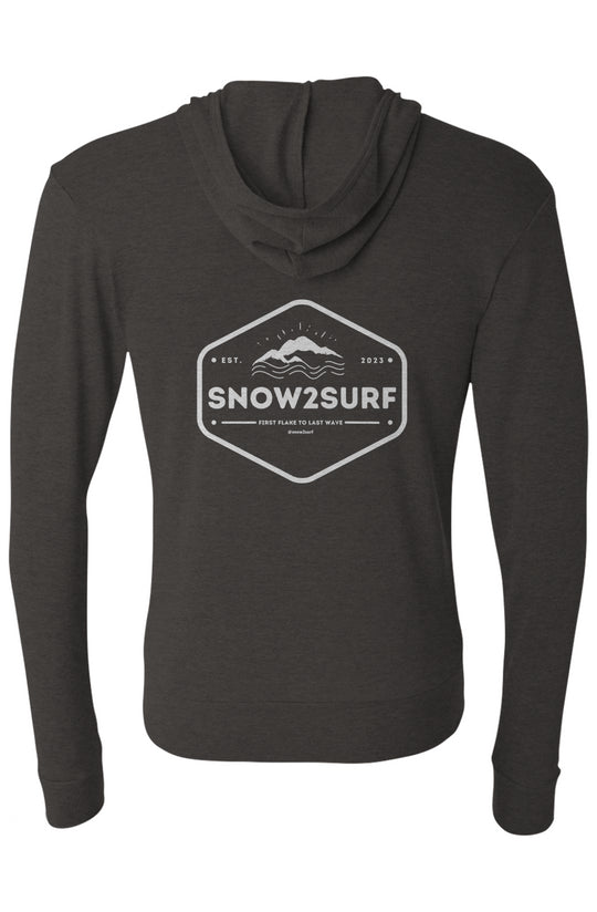 Triblend Full-Zip Lightweight Hoodie